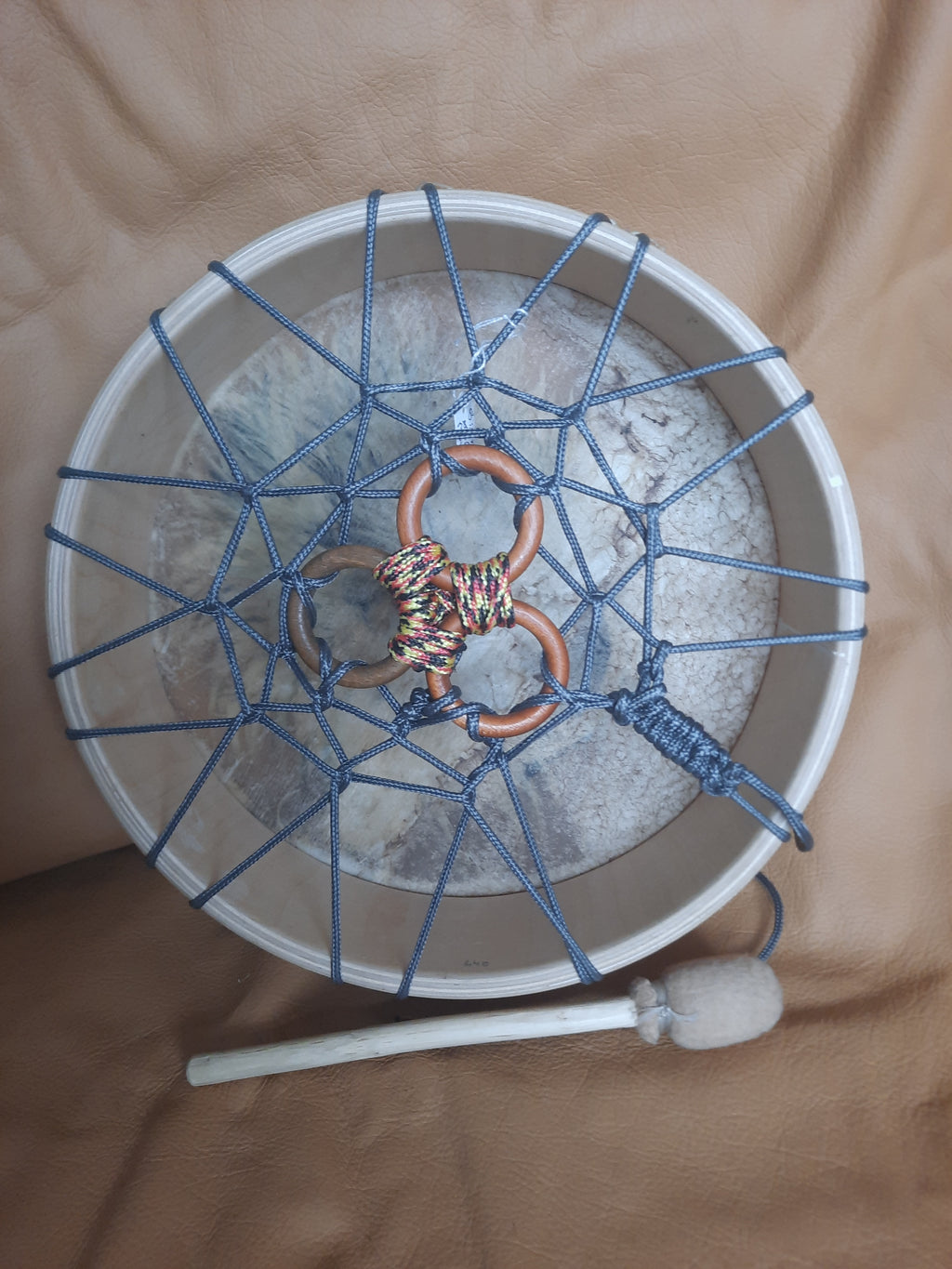 Tambour en peau de Bison