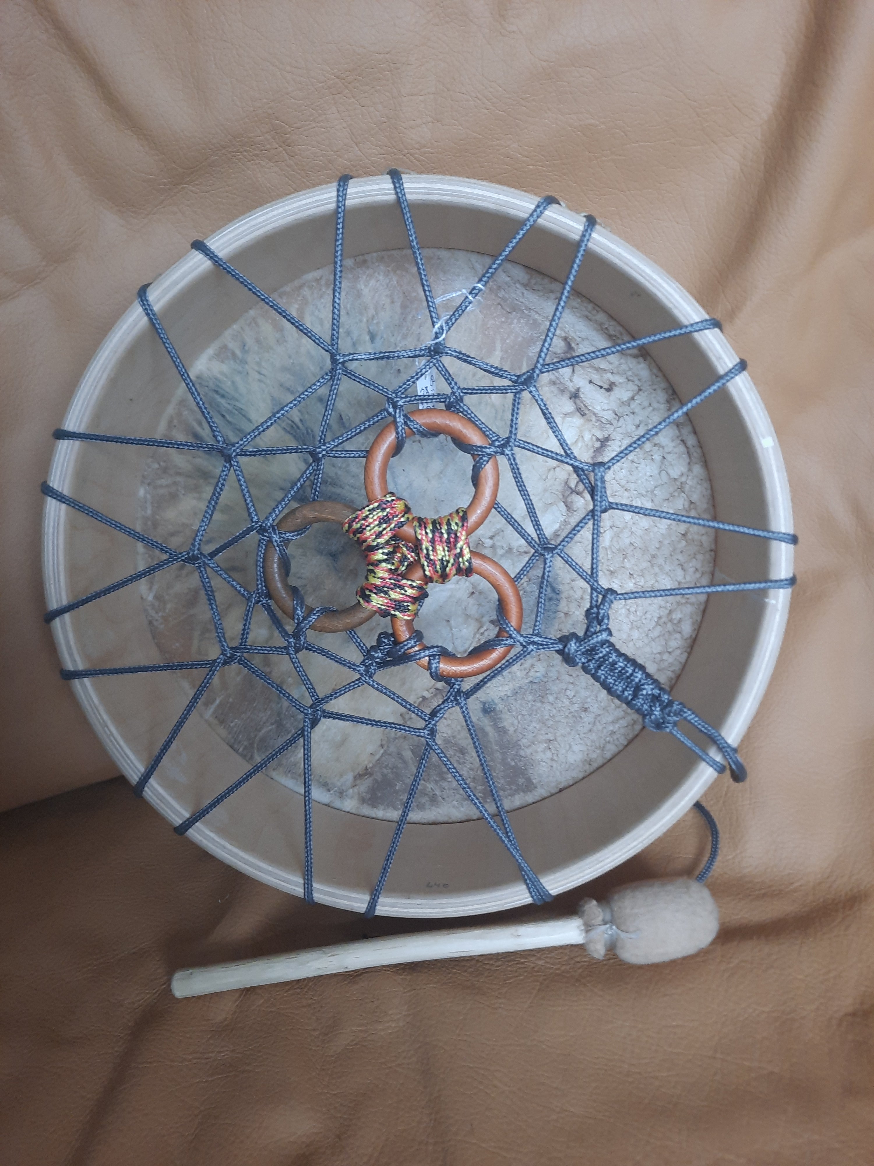 Tambour en peau de Bison