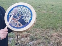 tambour en peau de Cerf